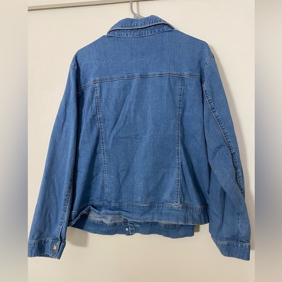 Appleseed’s Womens 1X Blue Denim Jacket - Picture 4 of 4